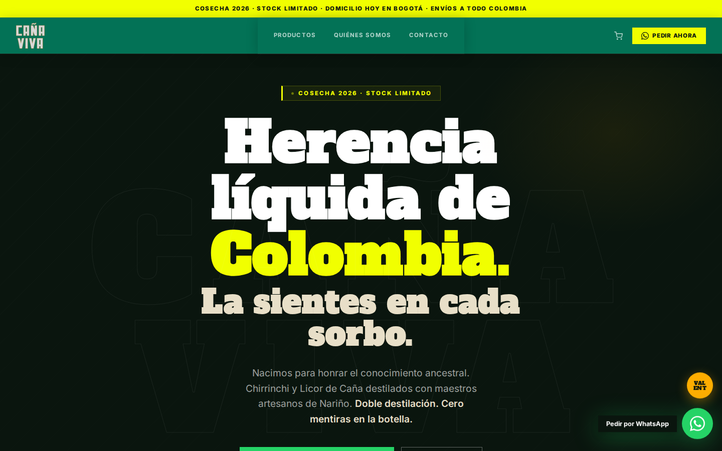 Cana Viva — destilado de autor